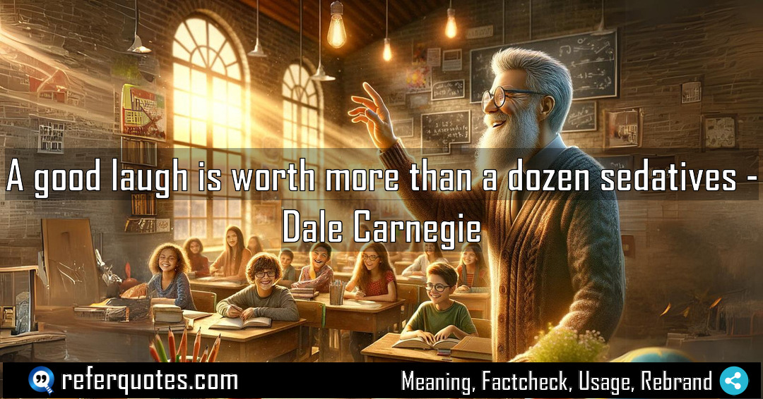 A good laugh is worth more than a Meaning Factcheck Usage
