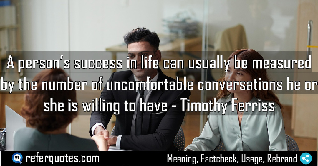 A person s success in life can usually Meaning Factcheck Usage