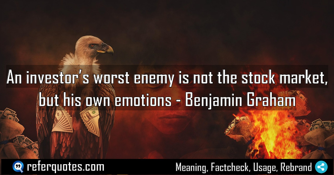An investor s worst enemy is not the Meaning Factcheck Usage