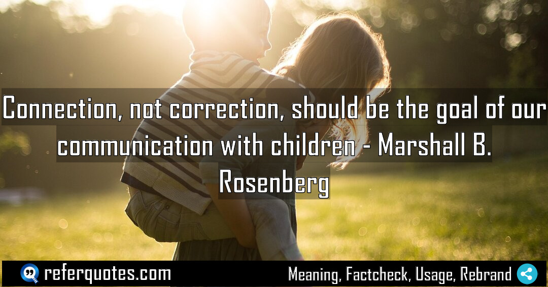 Connection not correction should be the goal of Meaning Factcheck Usage