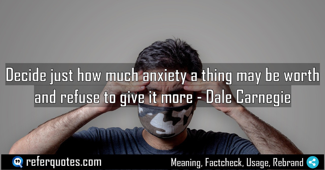 Decide just how much anxiety a thing may Meaning Factcheck Usage