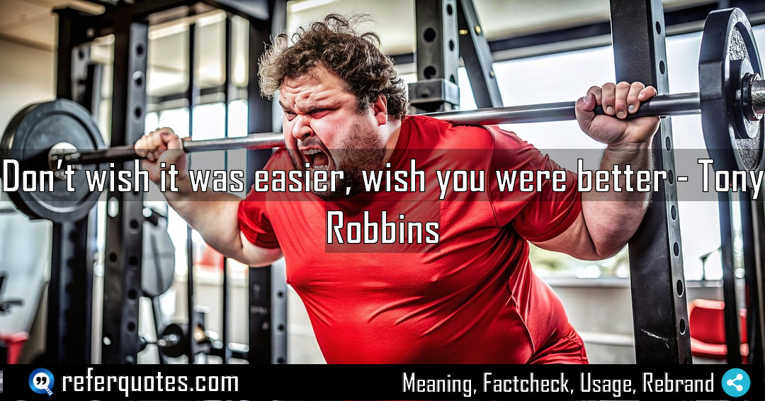 Don t wish it was easier wish you Meaning Factcheck Usage