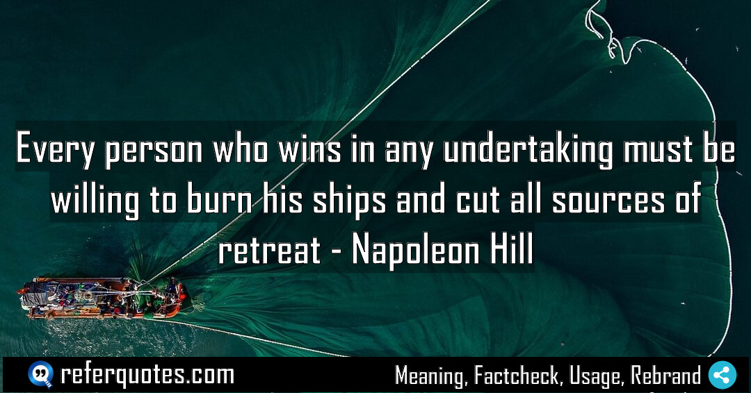 Every person who wins in any undertaking must Meaning Factcheck Usage
