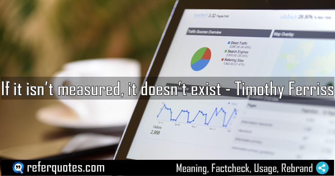 If it isn t measured it doesn t Meaning Factcheck Usage