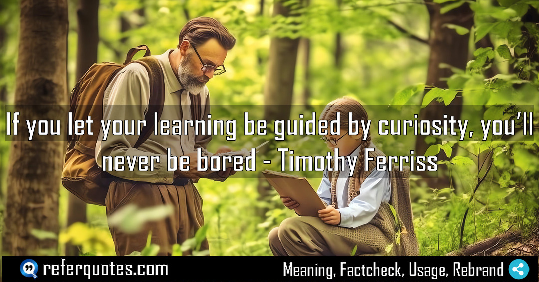If you let your learning be guided by Meaning Factcheck Usage