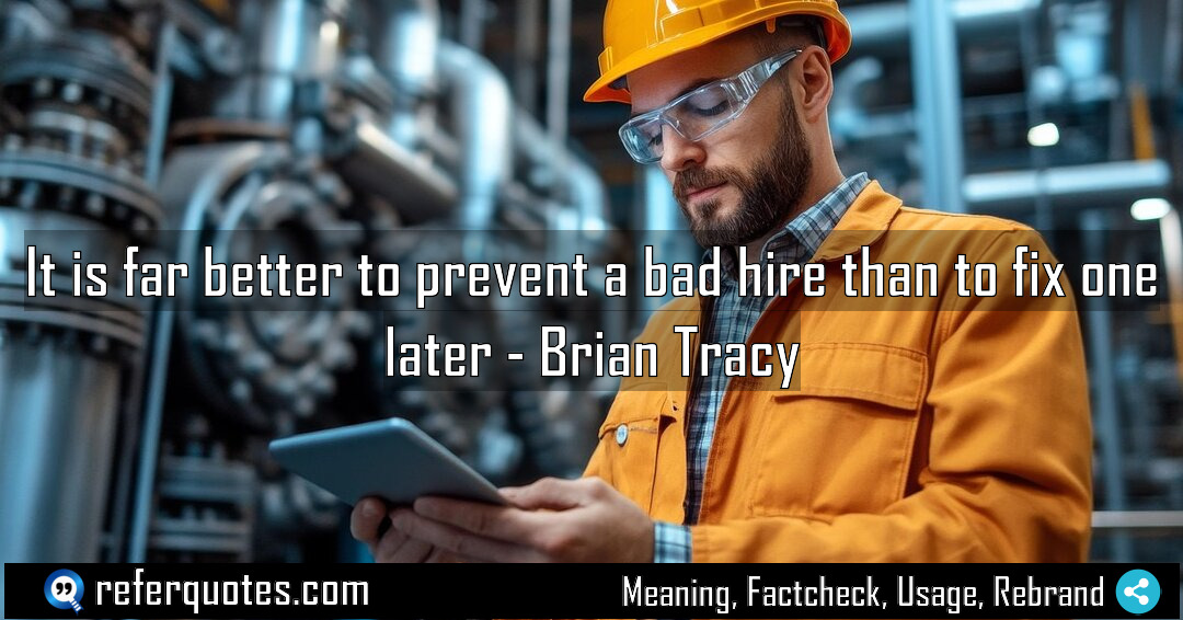 It is far better to prevent a bad Meaning Factcheck Usage