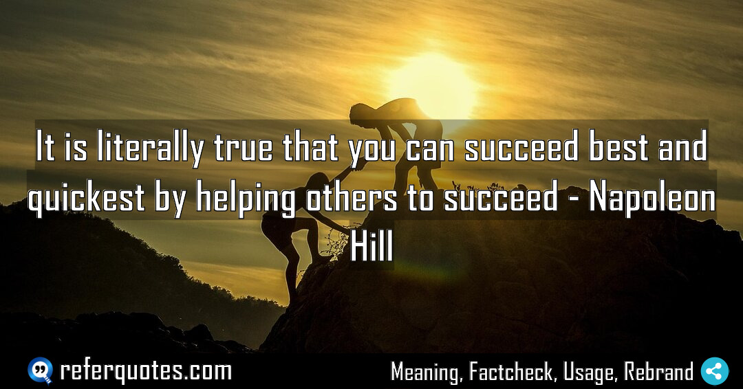It is literally true that you can succeed Meaning Factcheck Usage