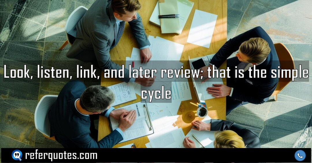 Look listen link and later review that is Meaning Factcheck Usage