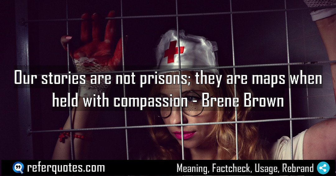 Our stories are not prisons they are maps Meaning Factcheck Usage