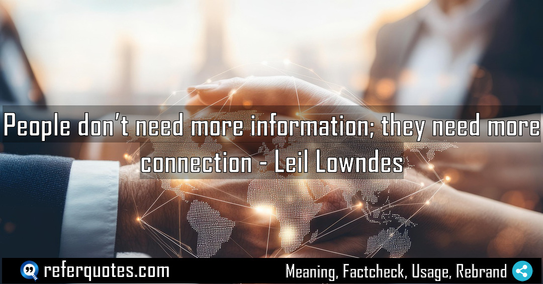 People don t need more information they need Meaning Factcheck Usage