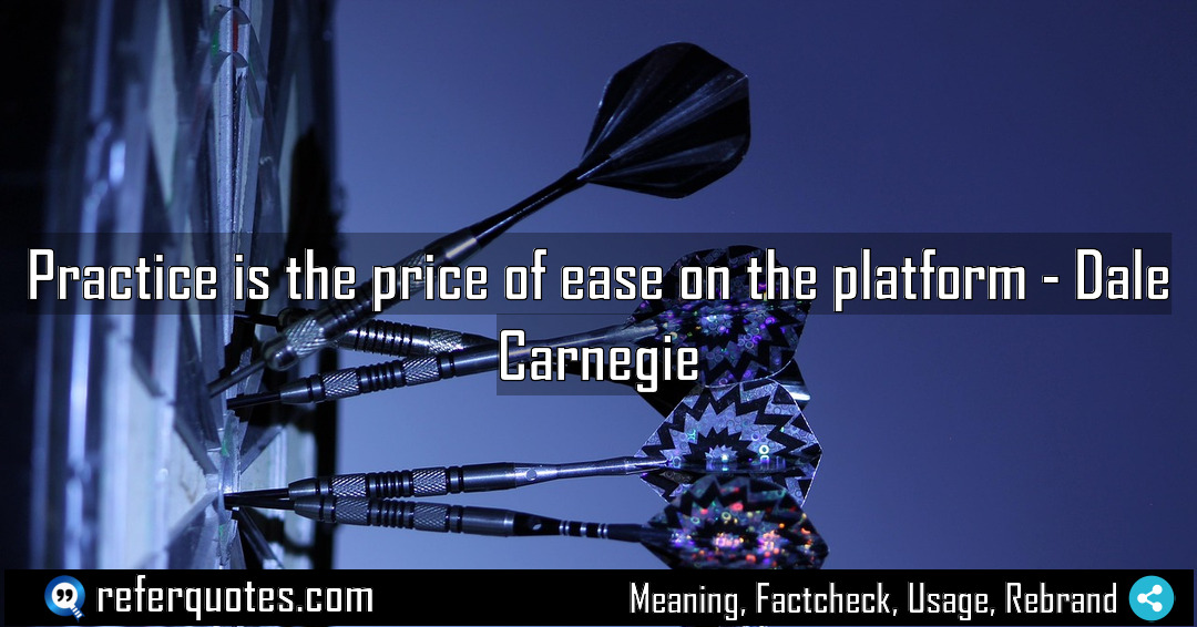 Practice is the price of ease on the Meaning Factcheck Usage