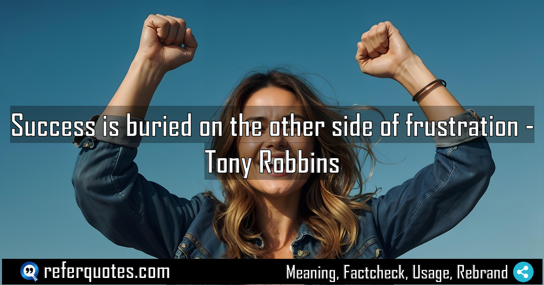 Success is buried on the other side of Meaning Factcheck Usage