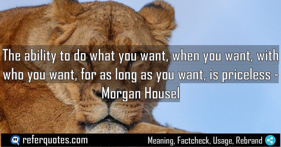 The ability to do what you want when Meaning Factcheck Usage