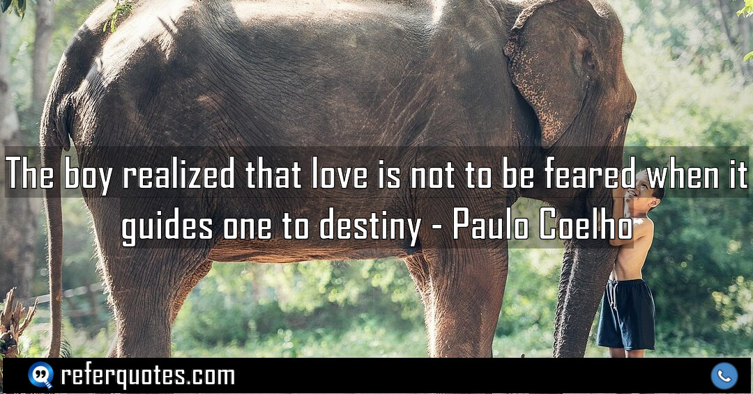 The boy realized that love is not to Meaning Factcheck Usage
