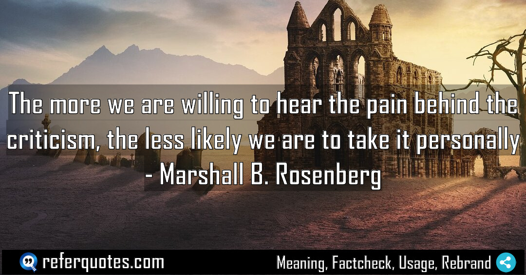 The more we are willing to hear the Meaning Factcheck Usage