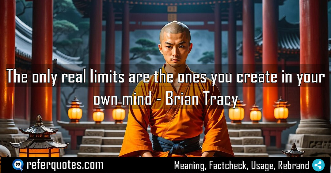 The only real limits are the ones you Meaning Factcheck Usage