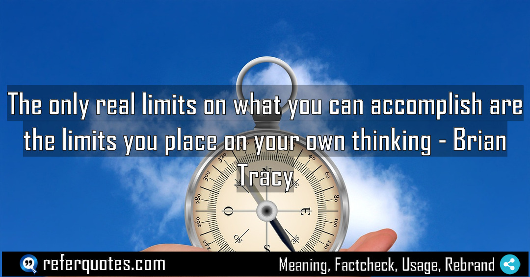The only real limits on what you can Meaning Factcheck Usage