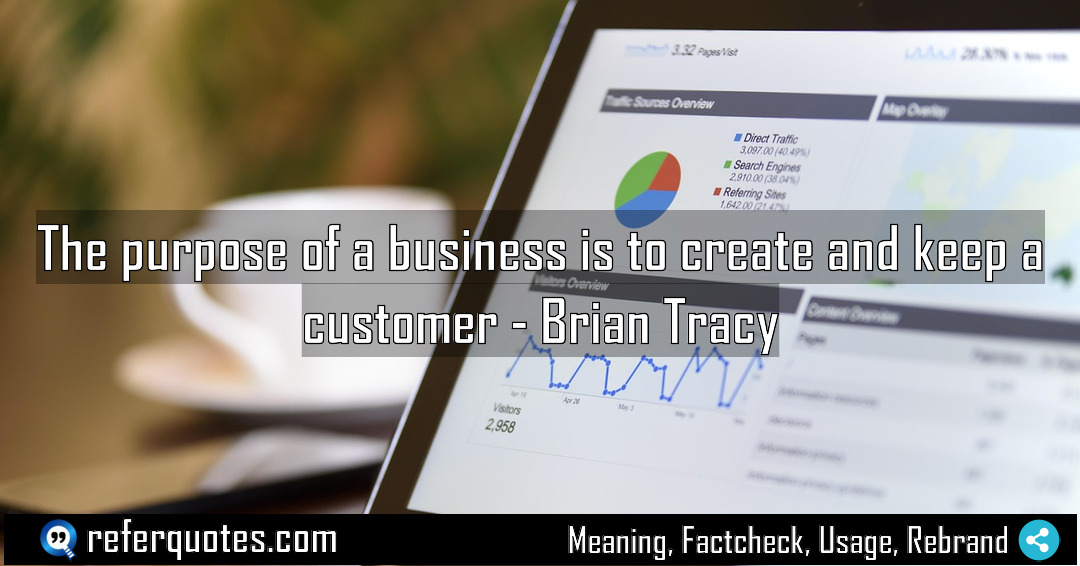 The purpose of a business is to create Meaning Factcheck Usage