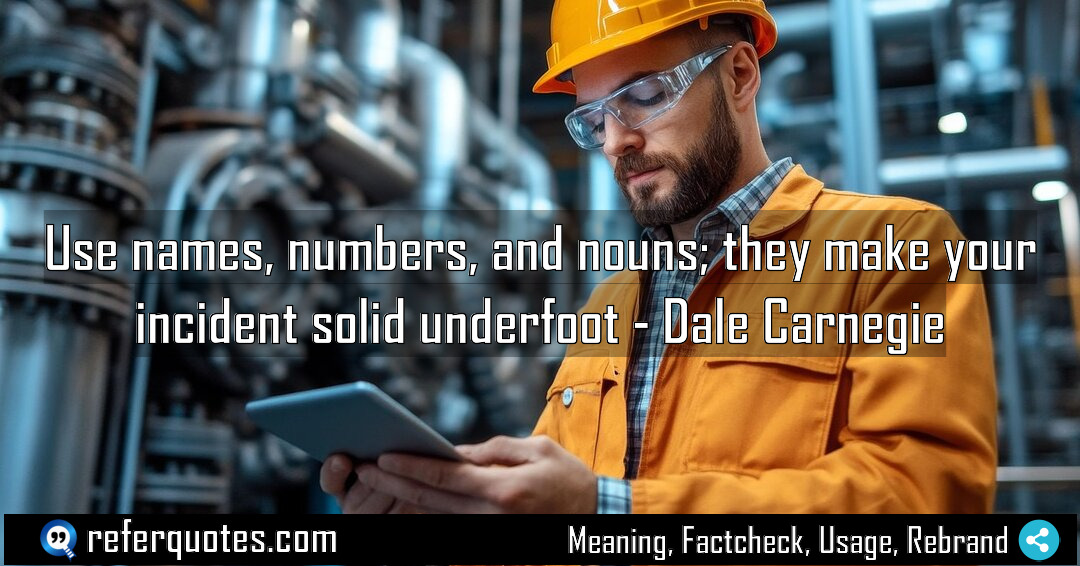 Use names numbers and nouns they make your Meaning Factcheck Usage