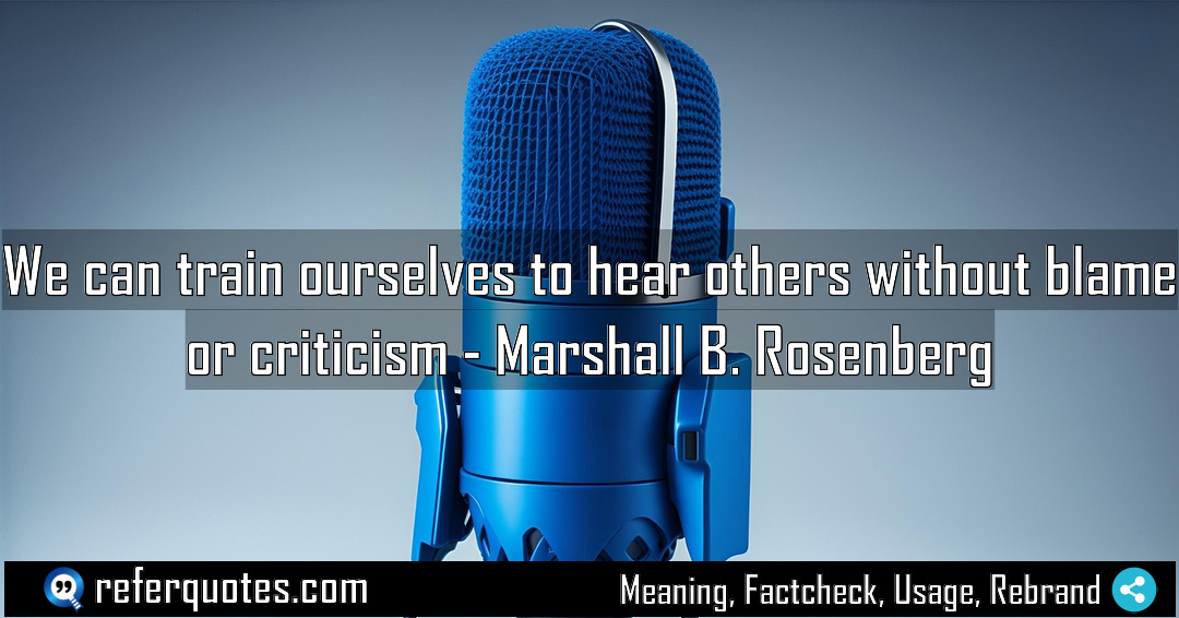 We can train ourselves to hear others without Meaning Factcheck Usage