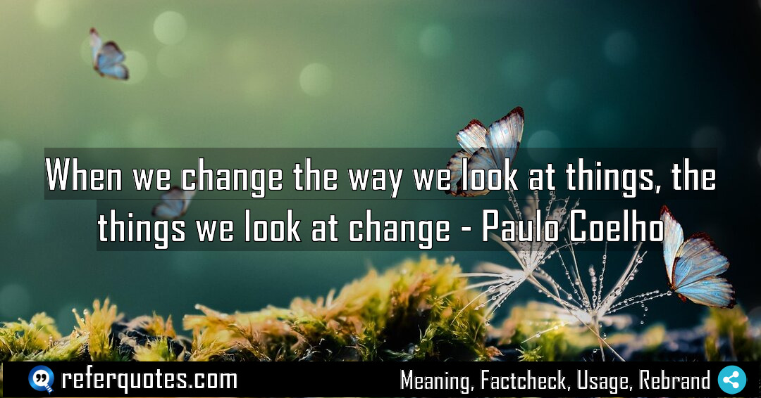 When we change the way we look at Meaning Factcheck Usage