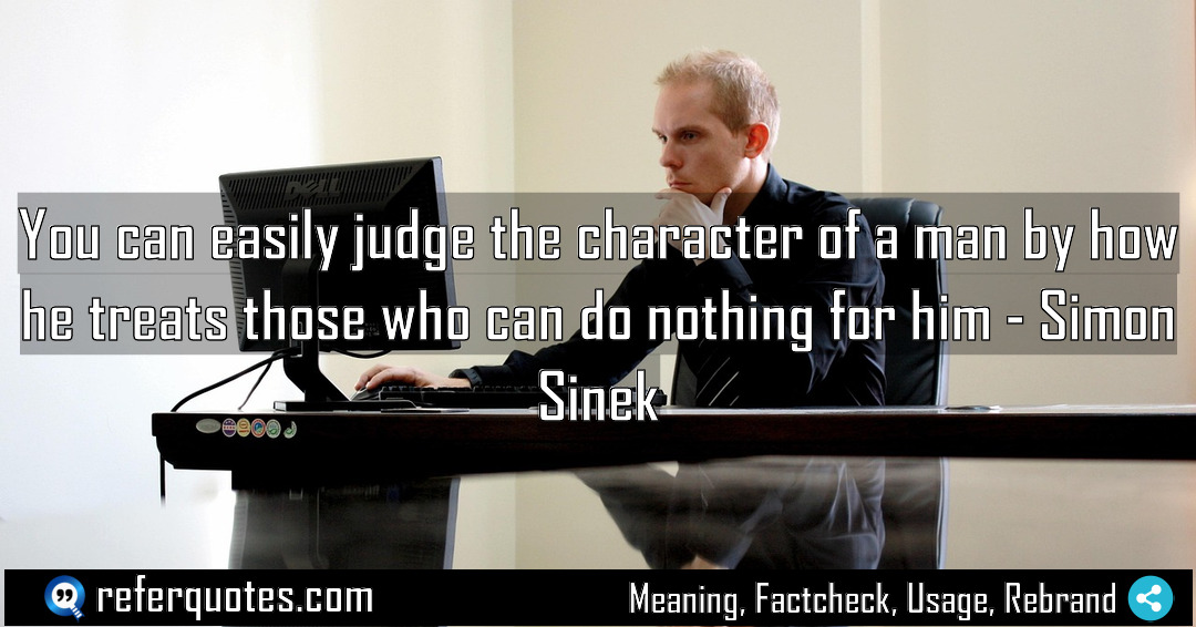 You can easily judge the character Meaning Factcheck Usage