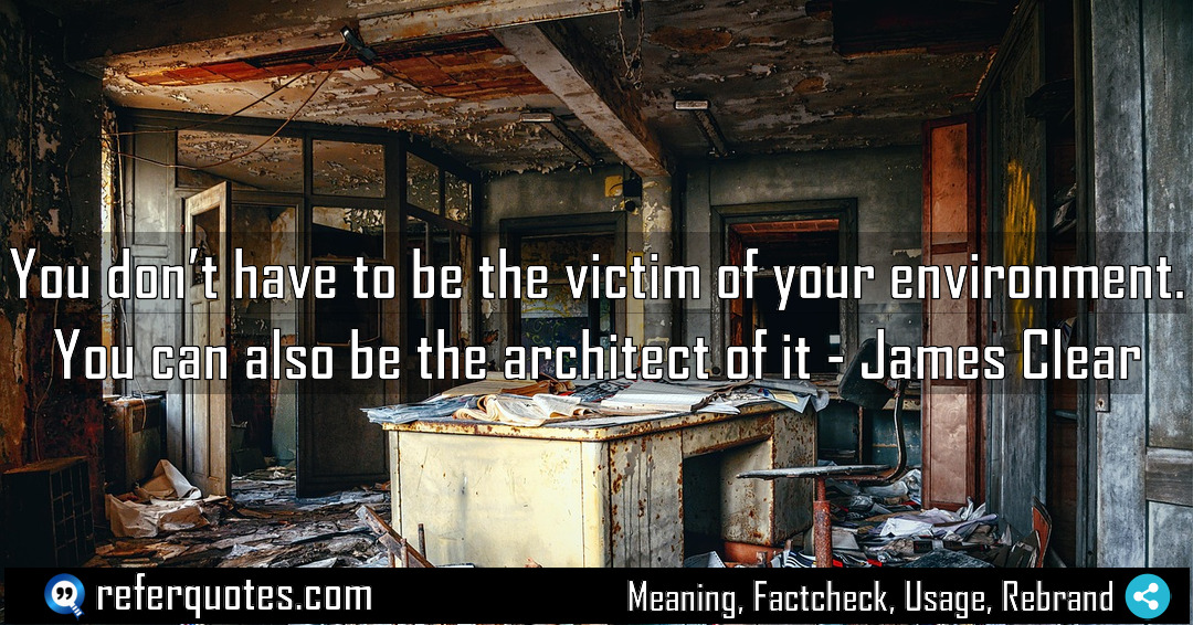 You don t have to be the victim Meaning Factcheck Usage