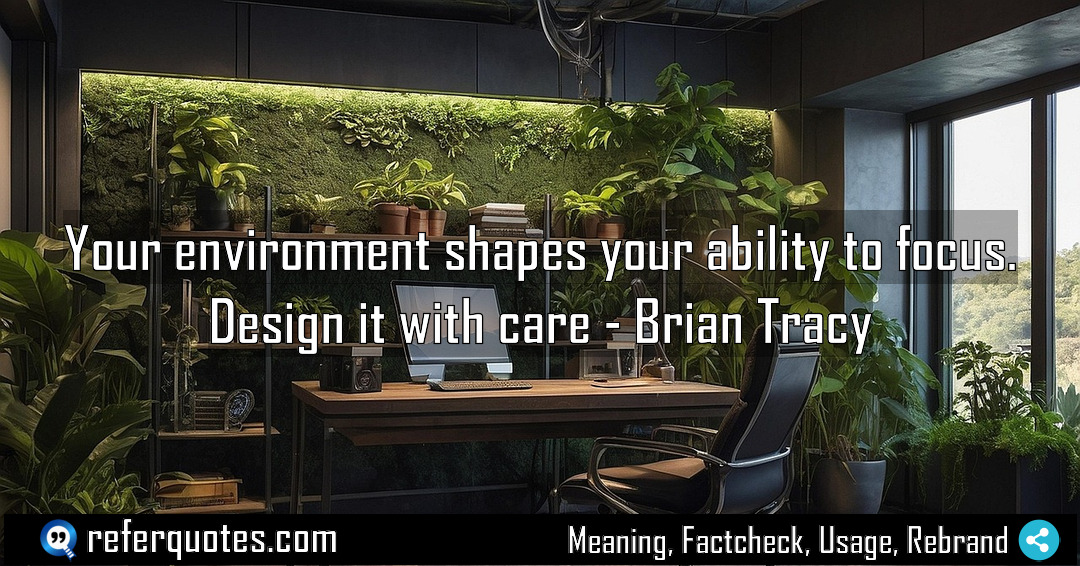 Your environment shapes your ability to focus Design Meaning Factcheck Usage