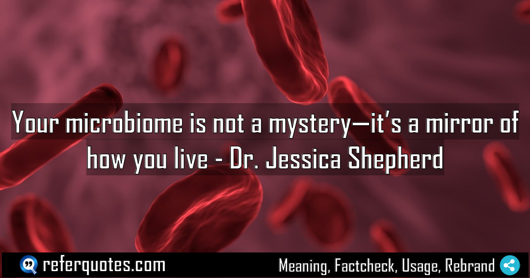 Your microbiome is not a mystery it s Meaning Factcheck Usage